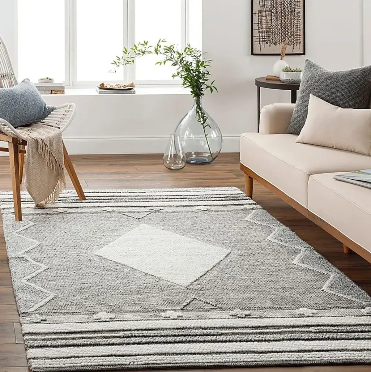 Zaralea Gray 5' x 7'5 Rug
