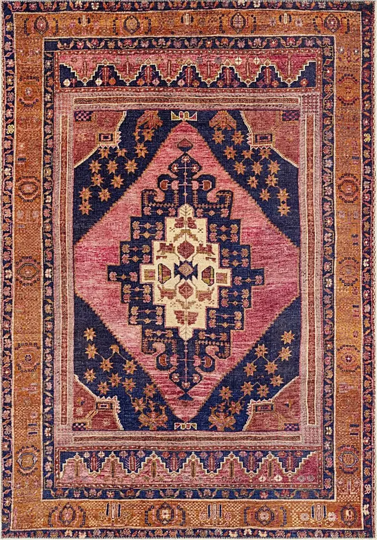 Emelyn Orange 5'2 x 7'3 Rug