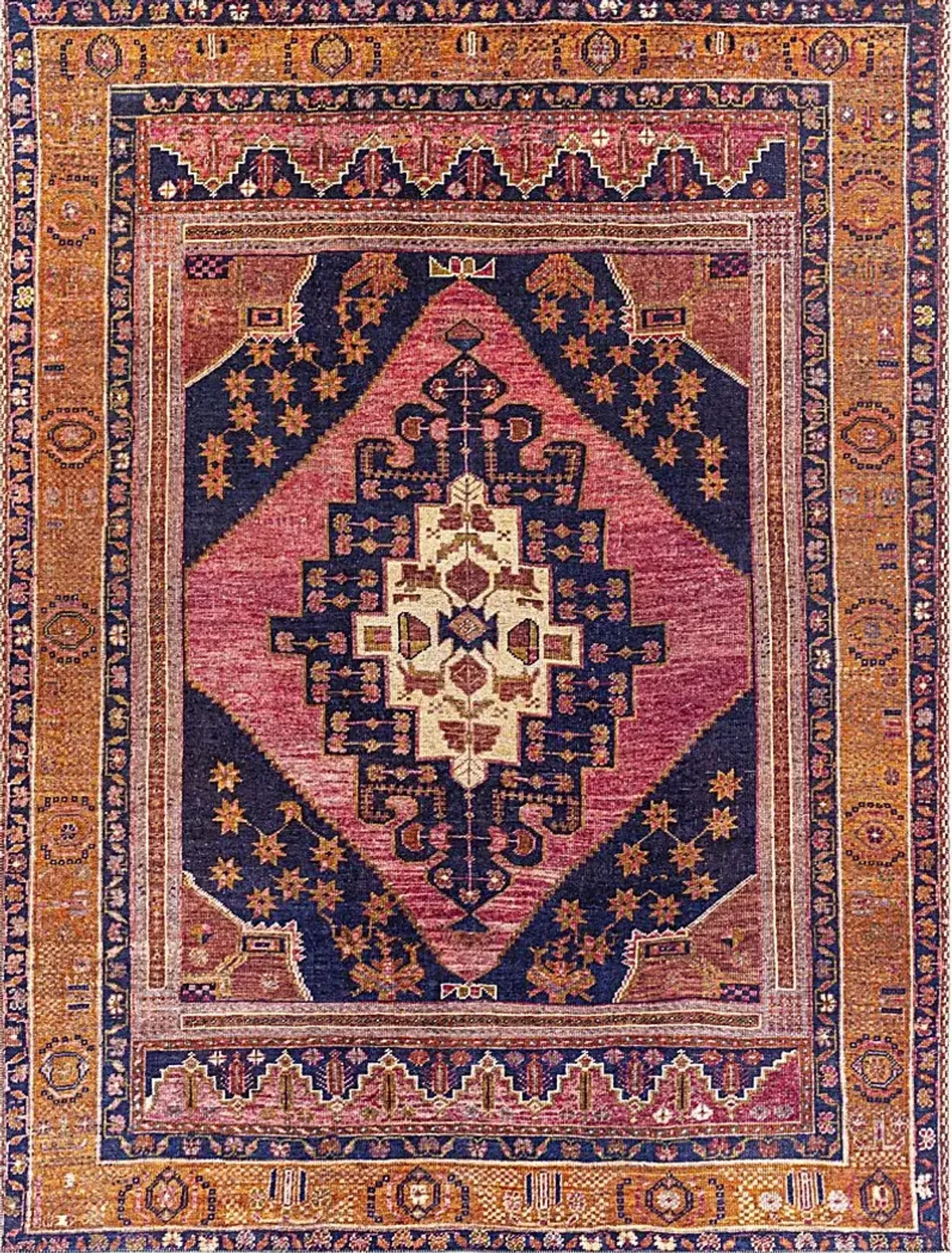 Emelyn Orange 7'8 x 10' Rug