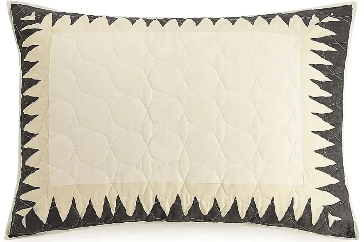 Edmarie Cream Full/Queen 3 Pc Quilt Set