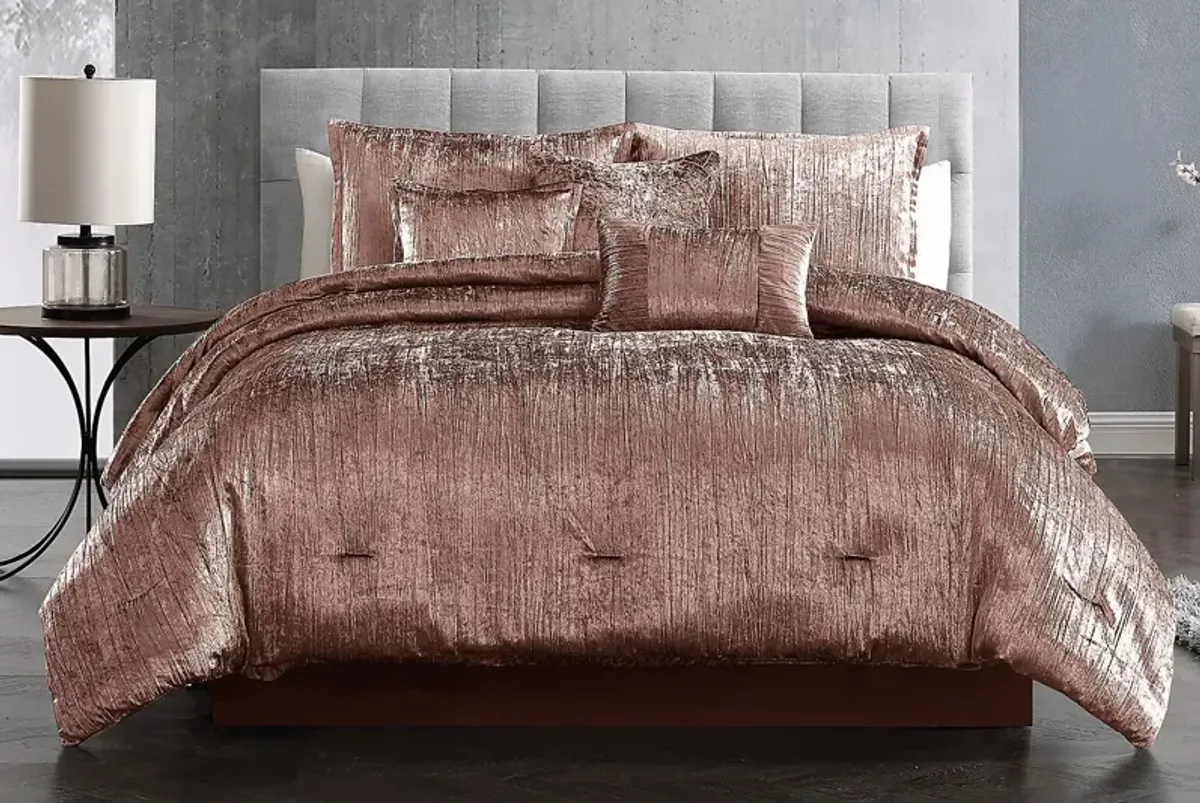 Cliffland Blush 7 Pc Queen Comforter Set