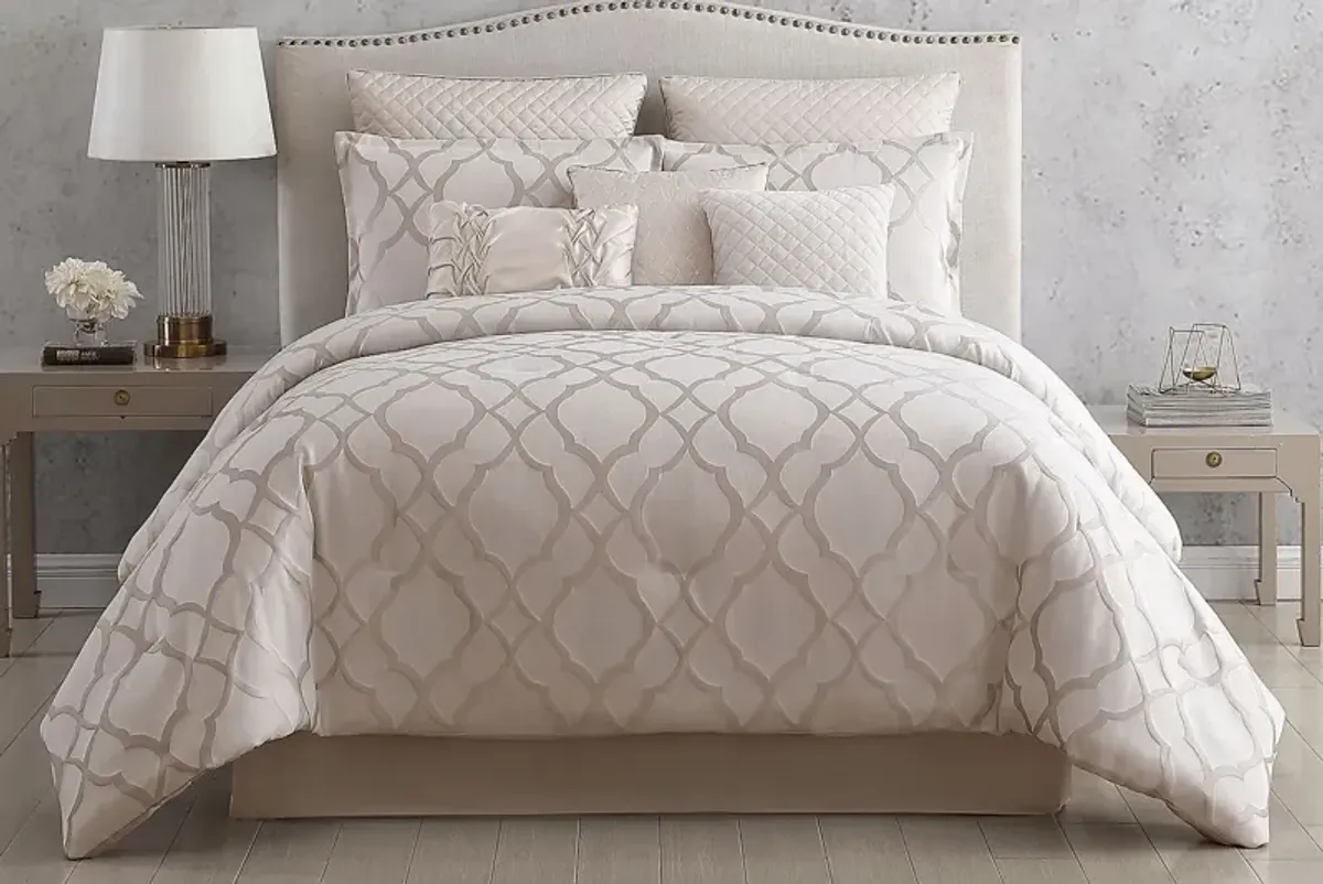 Colboum Champagne 10 Pc King Comforter Set