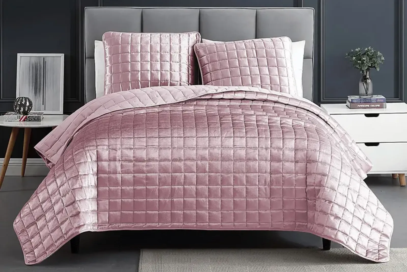 Constock Blush 3 Pc King Coverlet Set