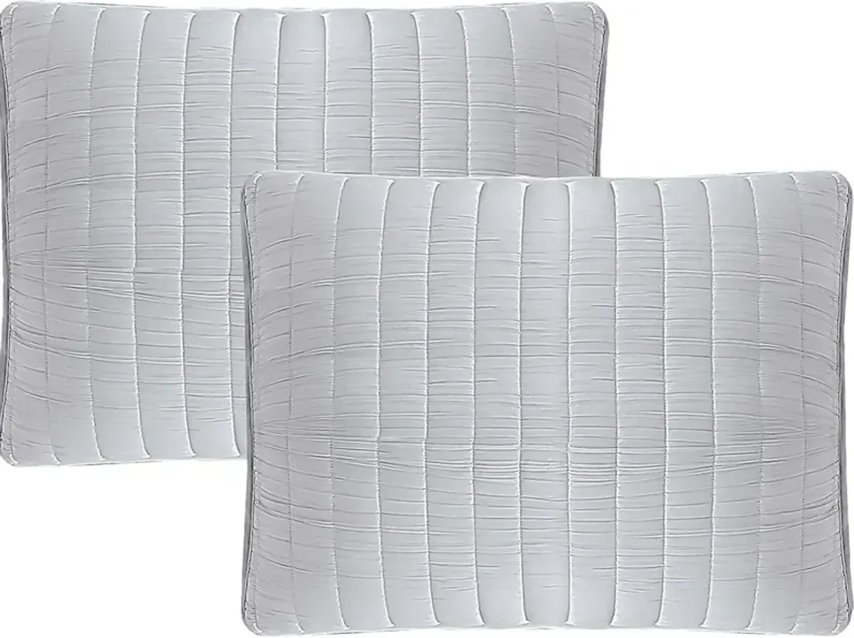 Corvair Light Gray 3 Pc Queen Coverlet Set