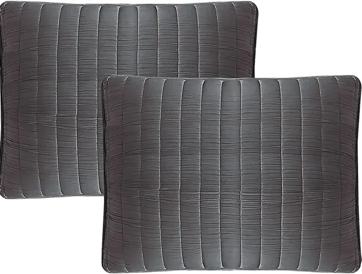 Corvair Dark Gray 3 Pc King Coverlet Set