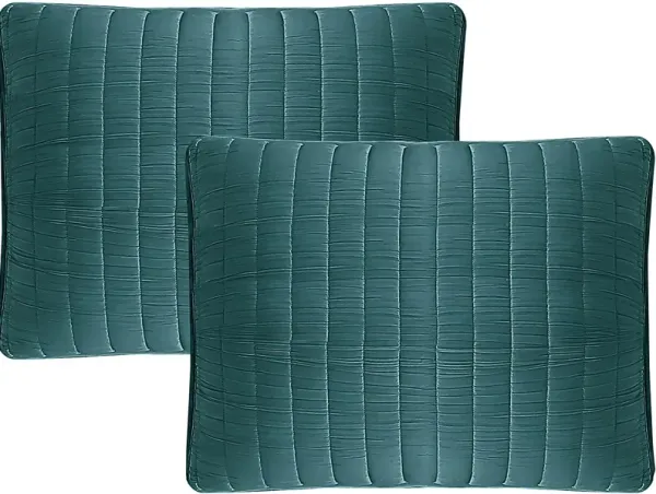 Corvair Teal 3 Pc King Coverlet Set