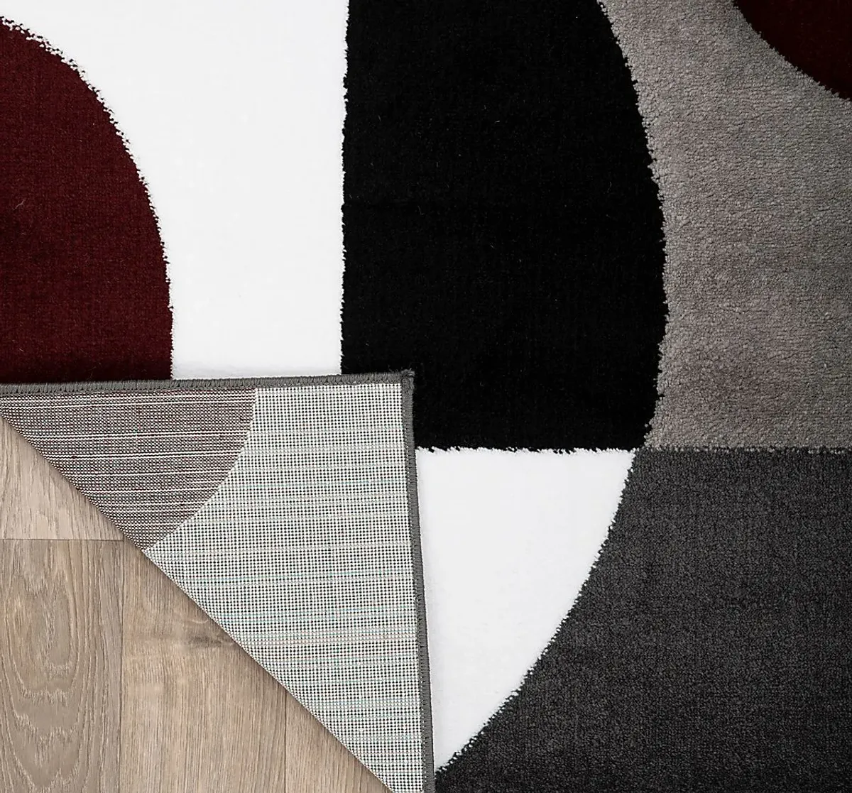 Ailana Burgundy 6'6 x 9' Rug