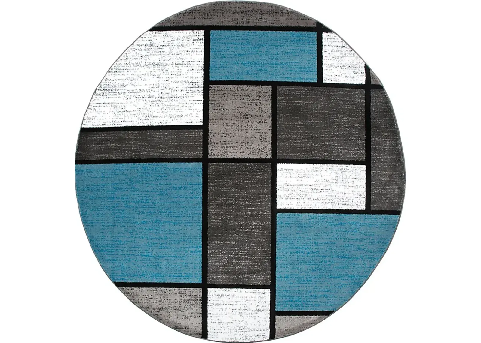 Kylan Blue 6'6 Round Rug