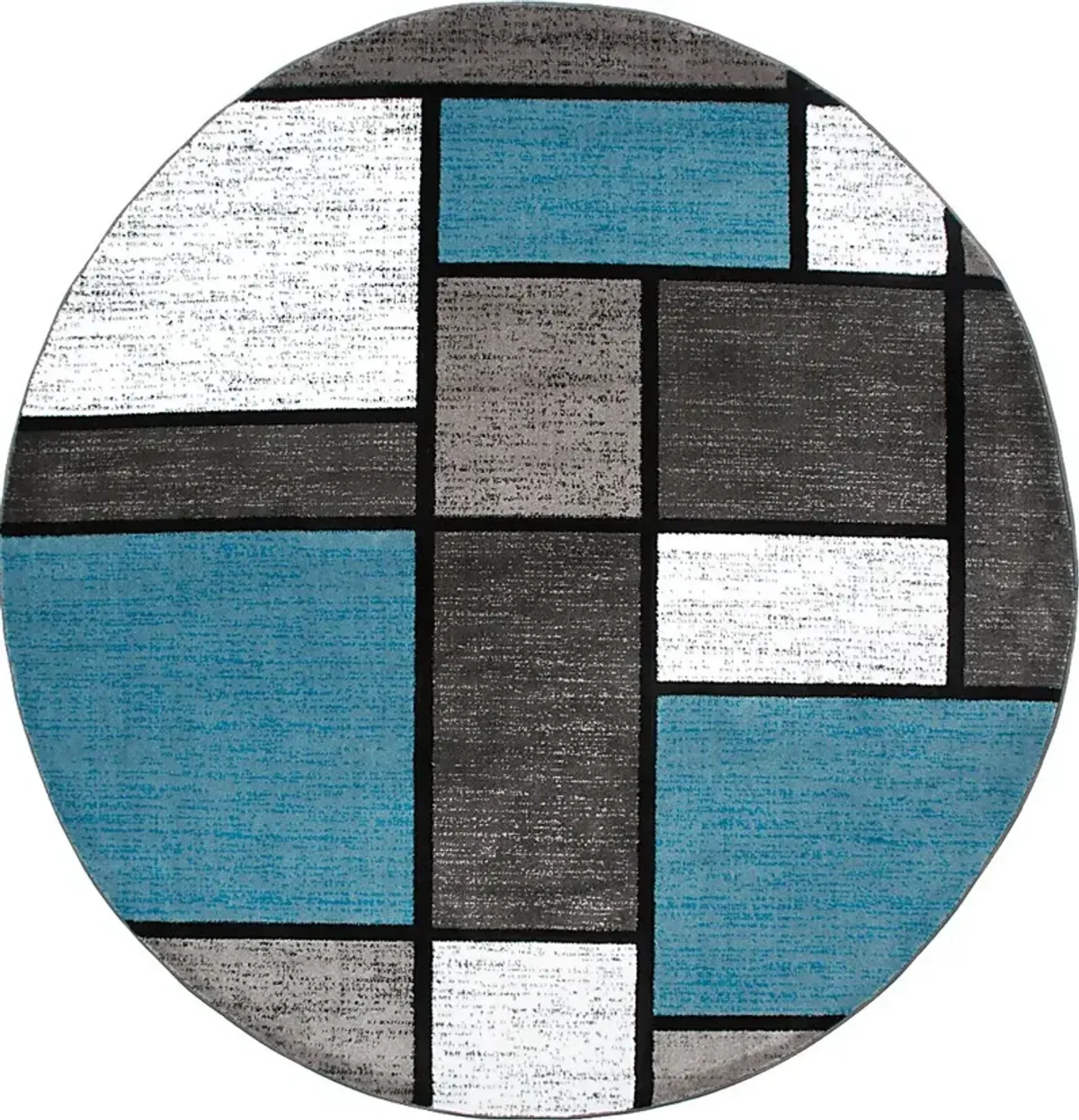 Kylan Blue 6'6 Round Rug