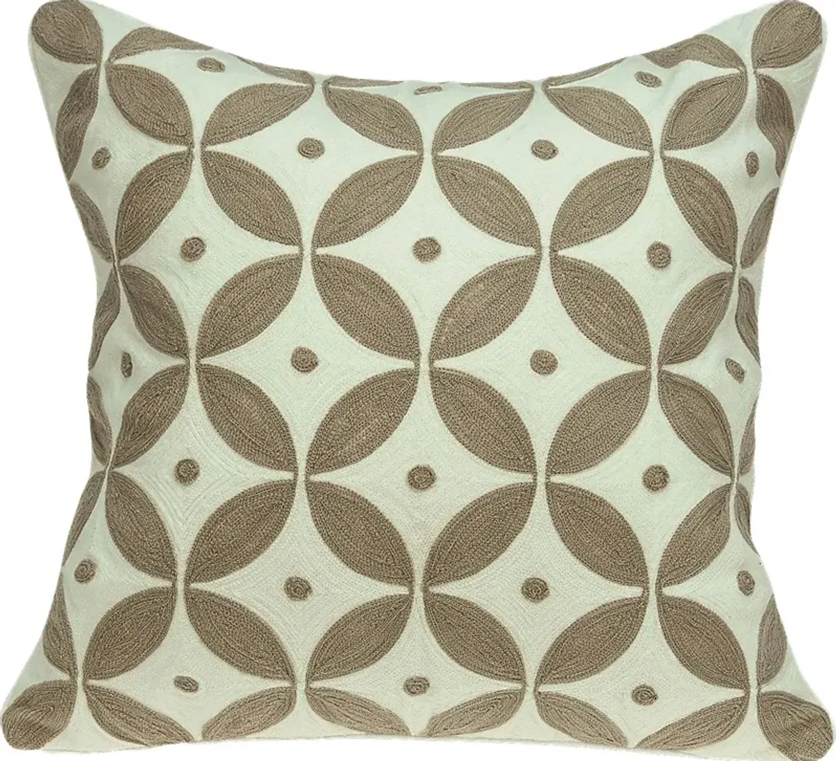 Aluino Beige Accent Pillow