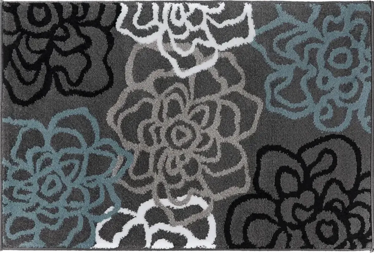 Mangal Dark Gray 2' x 3' Rug