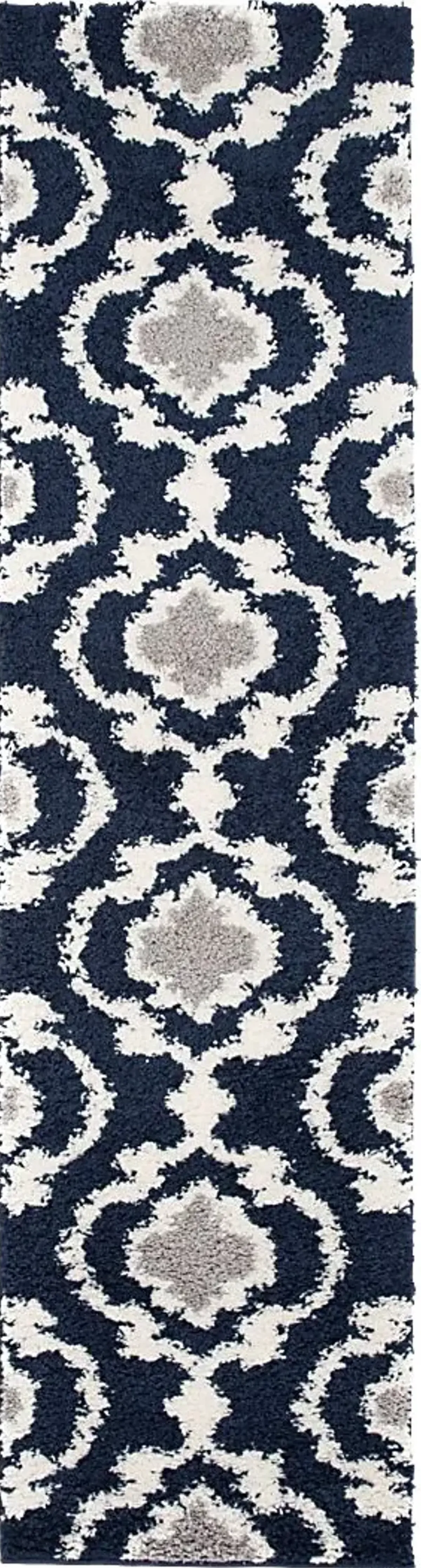 Irenee Navy 2' x 7'2 Runner Rug