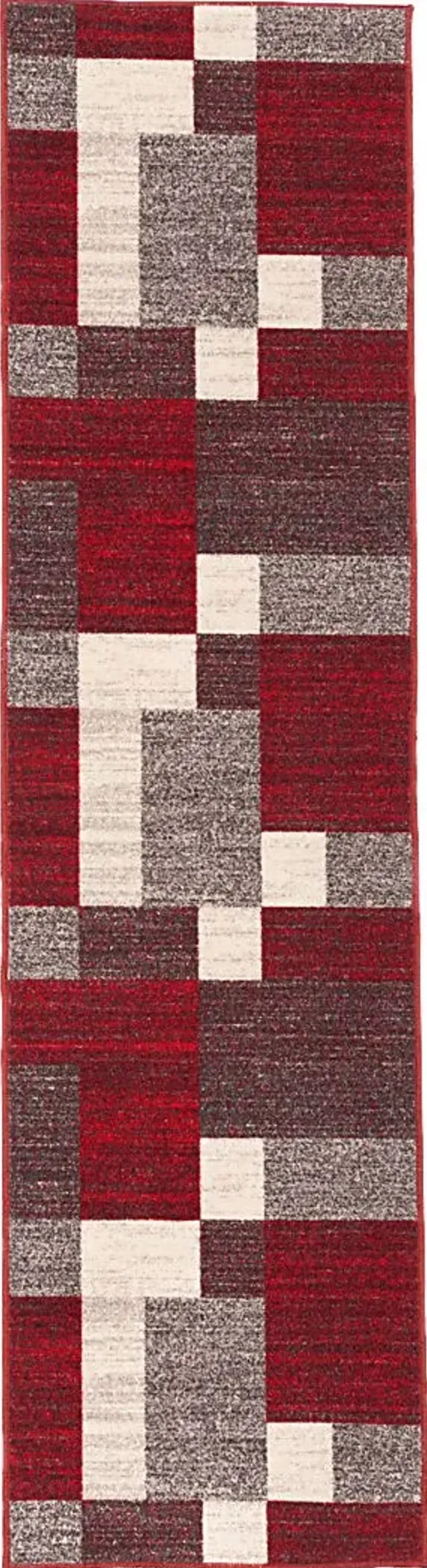 Damalis Red 2' x 7' Runner Rug