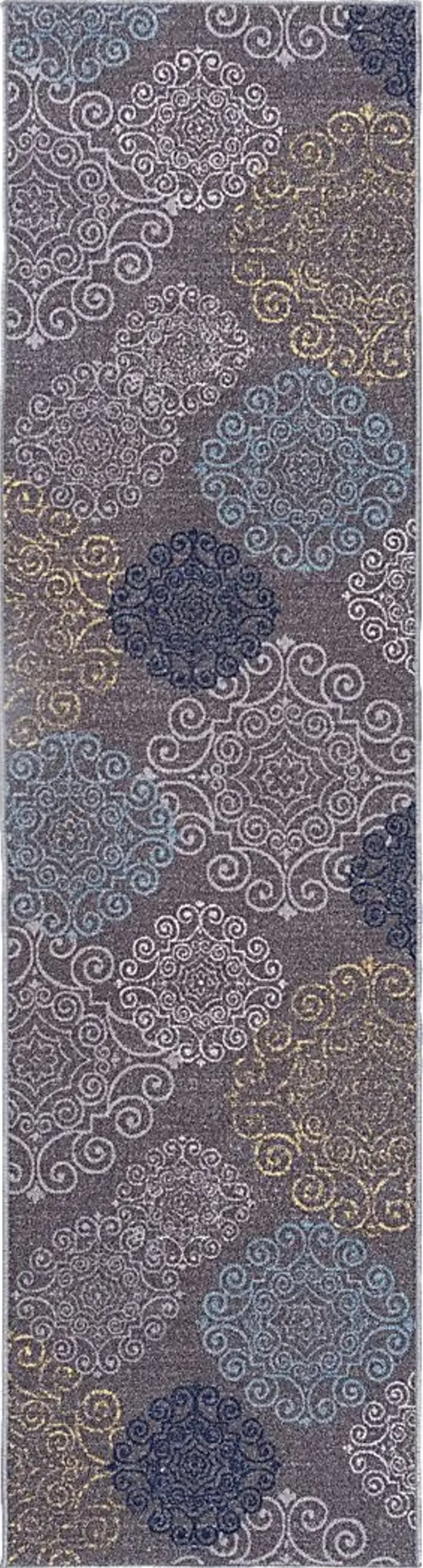 Karlene Gray 2' x 7' Runner Rug