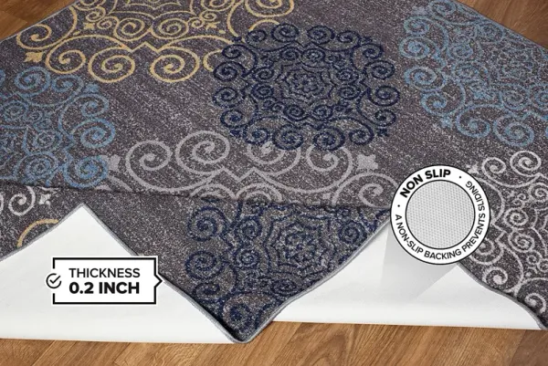 Karlene Gray 7'10 x 10' Rug