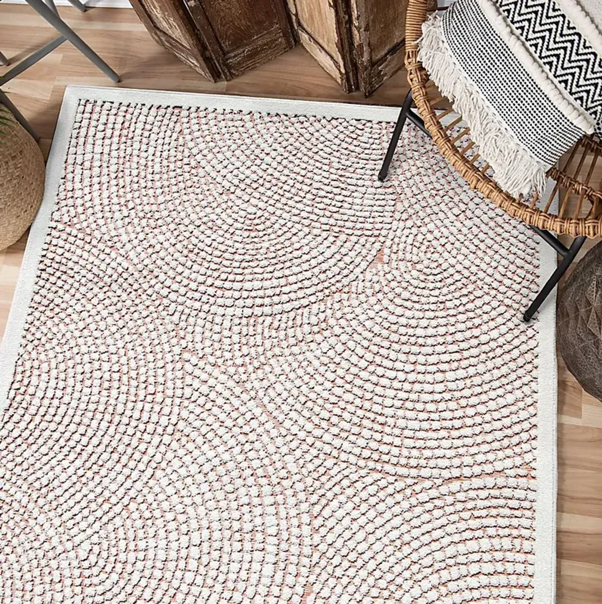 Martove White 7'9 x 10'10 Rug