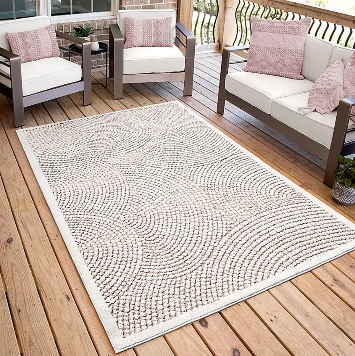 Martove White 7'9 x 10'10 Rug