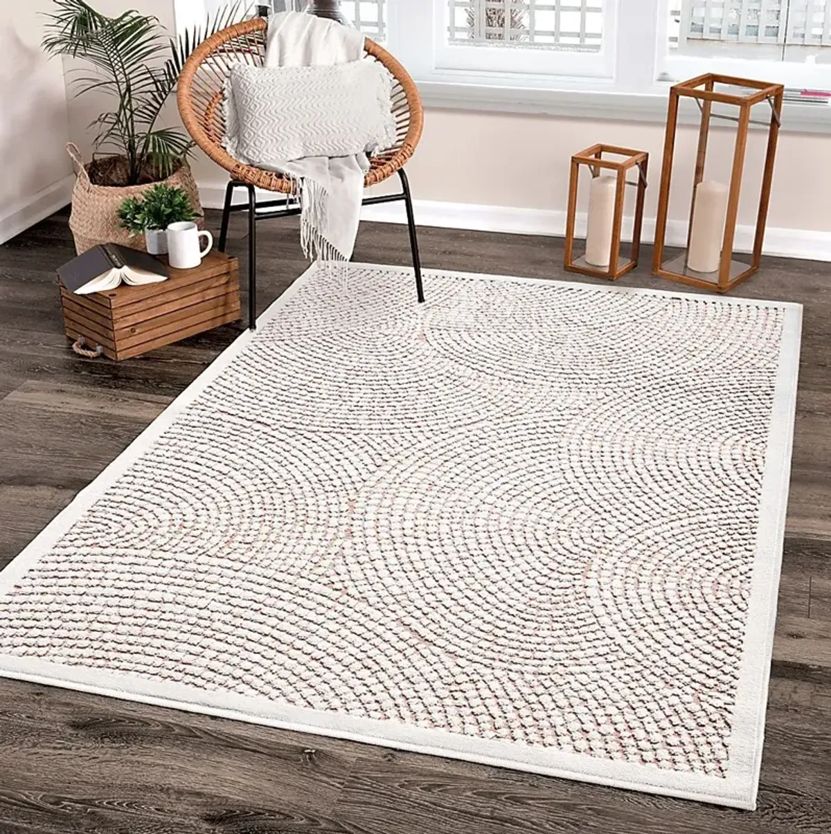 Martove White 7'9 x 10'10 Rug