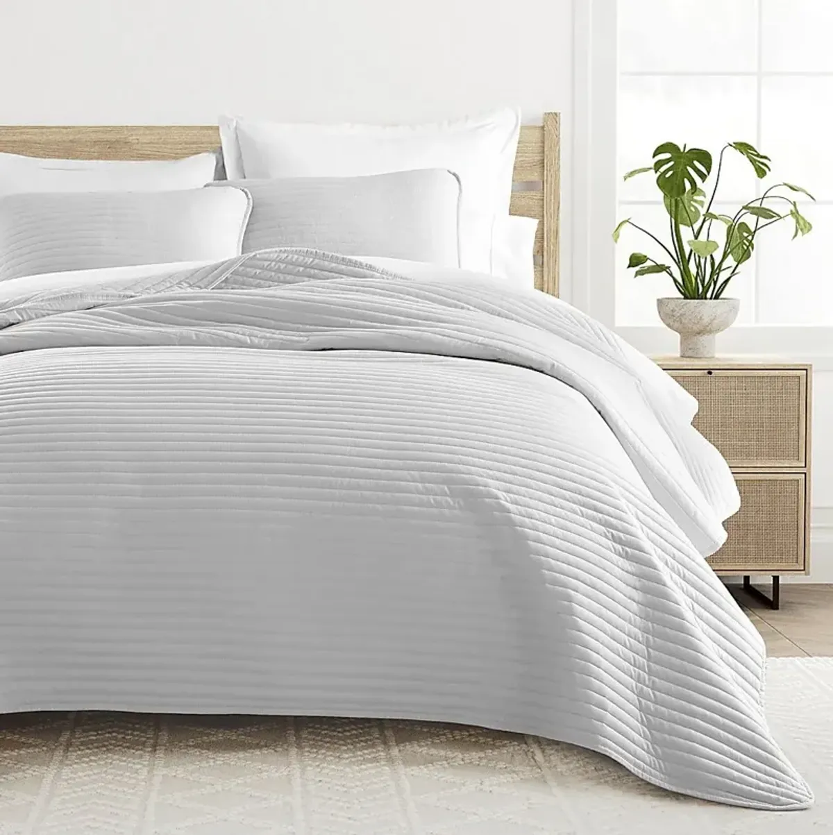 Honeybell Gray 2 Pc Twin Quilt Set