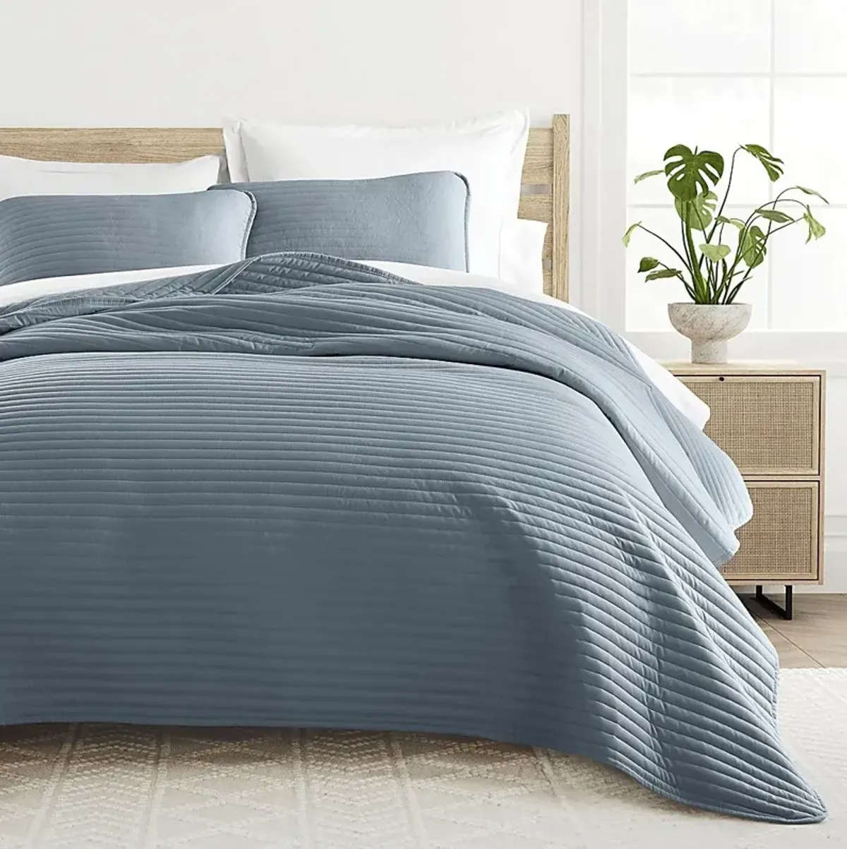 Honeybell Blue 2 Pc Twin Quilt Set