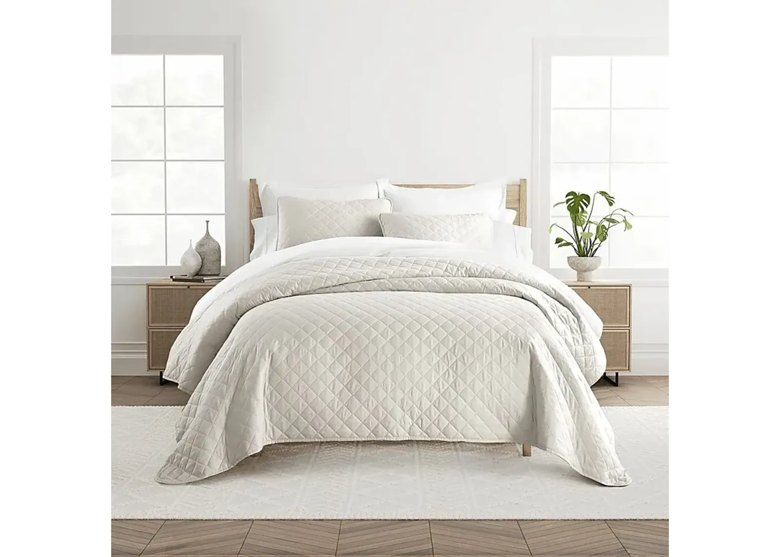 Lulldale Natural 2 Pc Twin Quilt Set