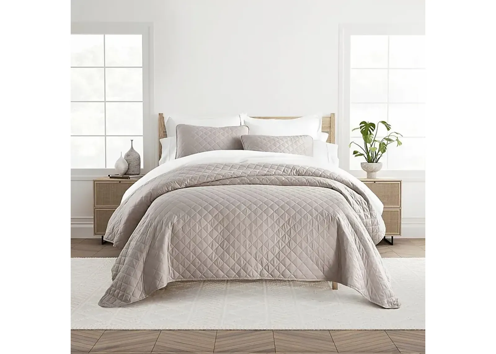 Lulldale Brown 2 Pc Twin Quilt Set