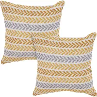 Istarie Yellow Accent Pillow Set of 2