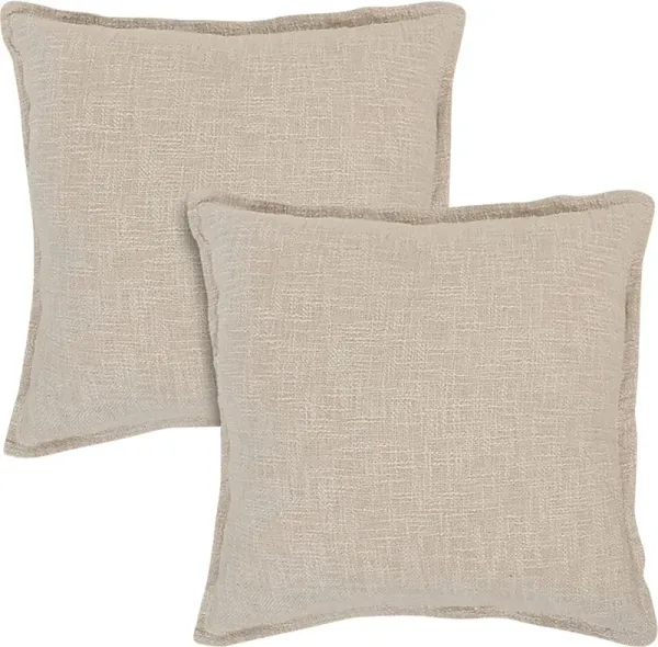 Melezio Beige Accent Pillow Set of 2