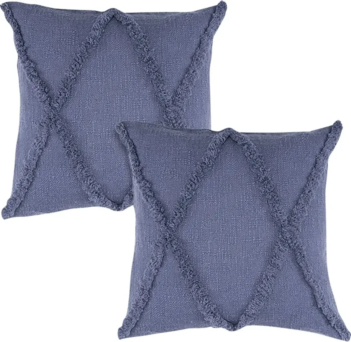 Rosellar Denim Accent Pillow Set of 2