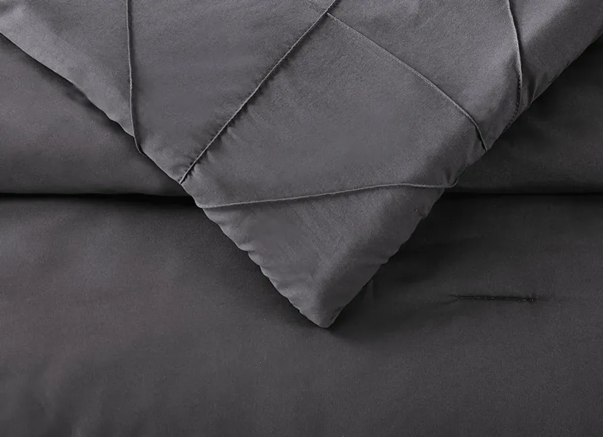 Tennystone Dark Gray Full/Queen 3 Pc Comforter Set