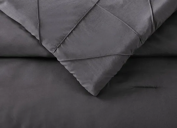 Tennystone Dark Gray Full/Queen 3 Pc Comforter Set