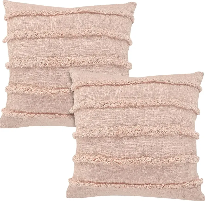 Lorelina Pink Accent Pillow Set of 2