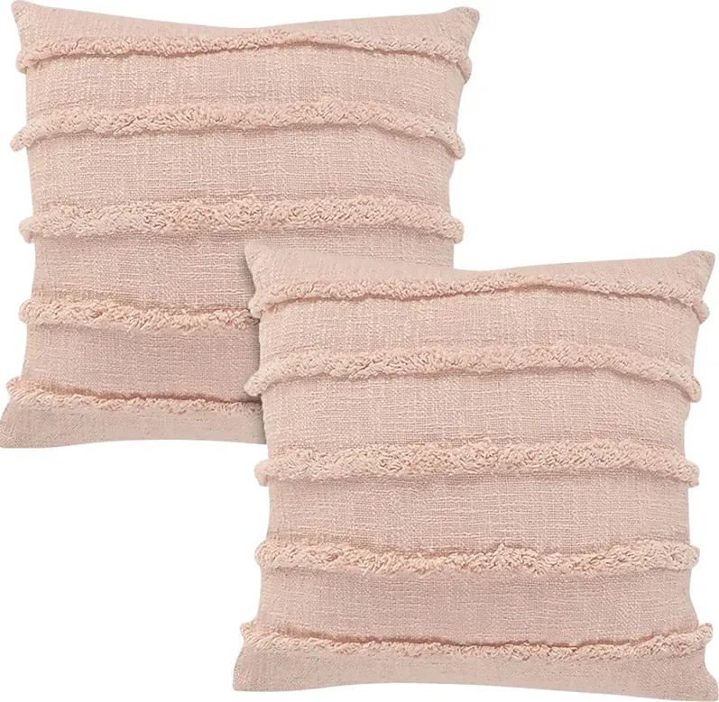 Lorelina Pink Accent Pillow Set of 2