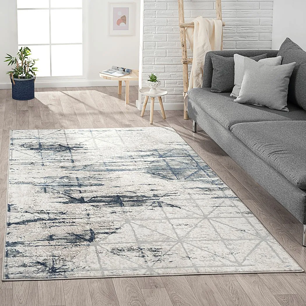 Nelornas Light Gray 5' x 7' Rug