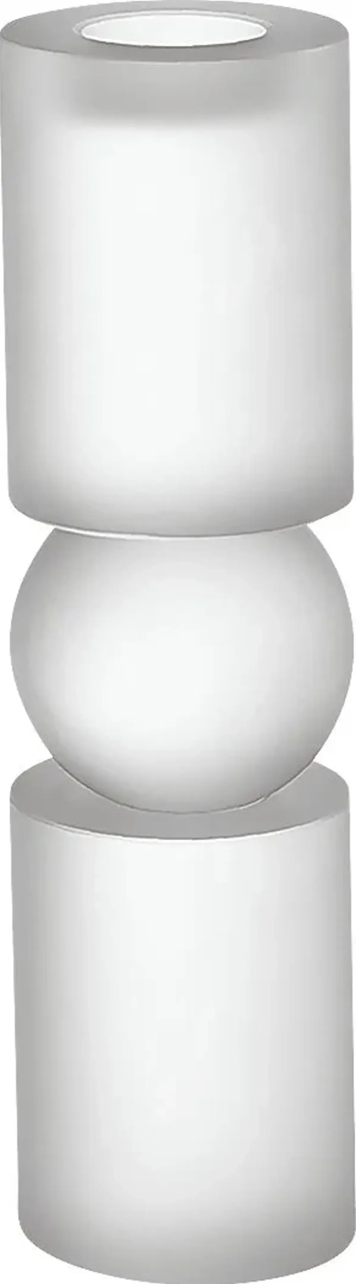 Nicoson II White Candle Holder