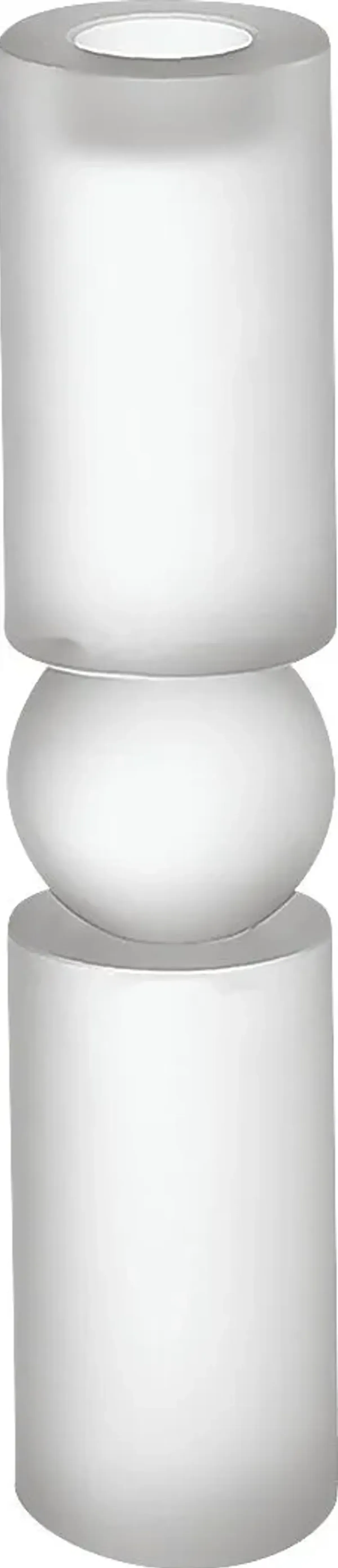 Nicoson III White Candle Holder