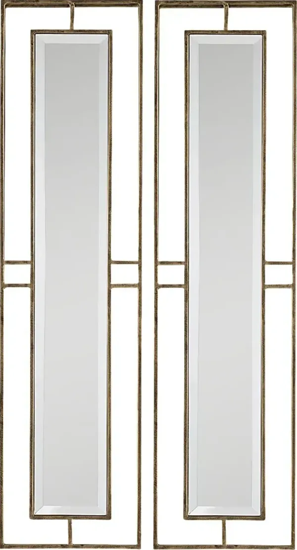 Rapalo Gold Mirror, Set of 2