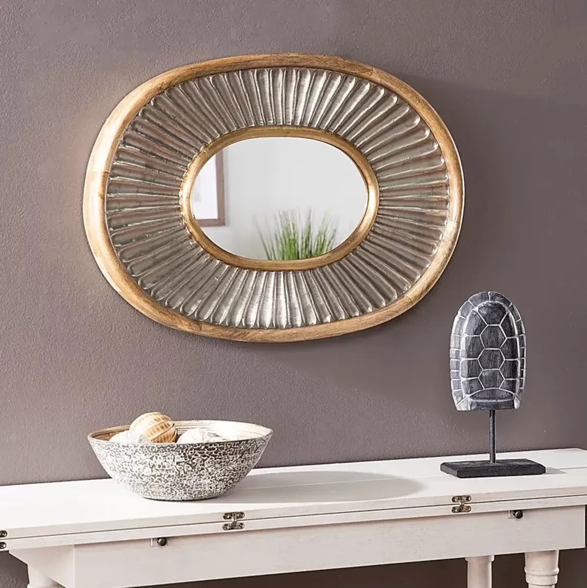 Sandringham Silver Mirror