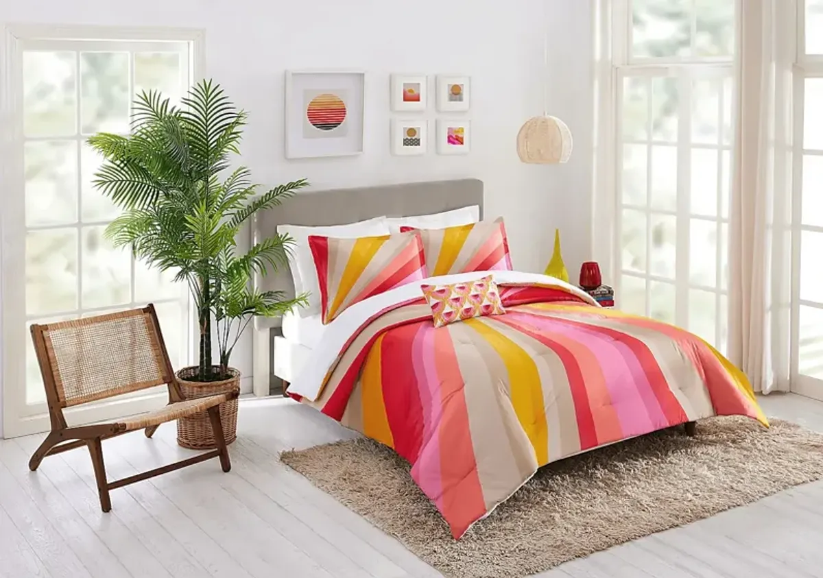 Woodpointe Pink 3 Pc King Duvet Set