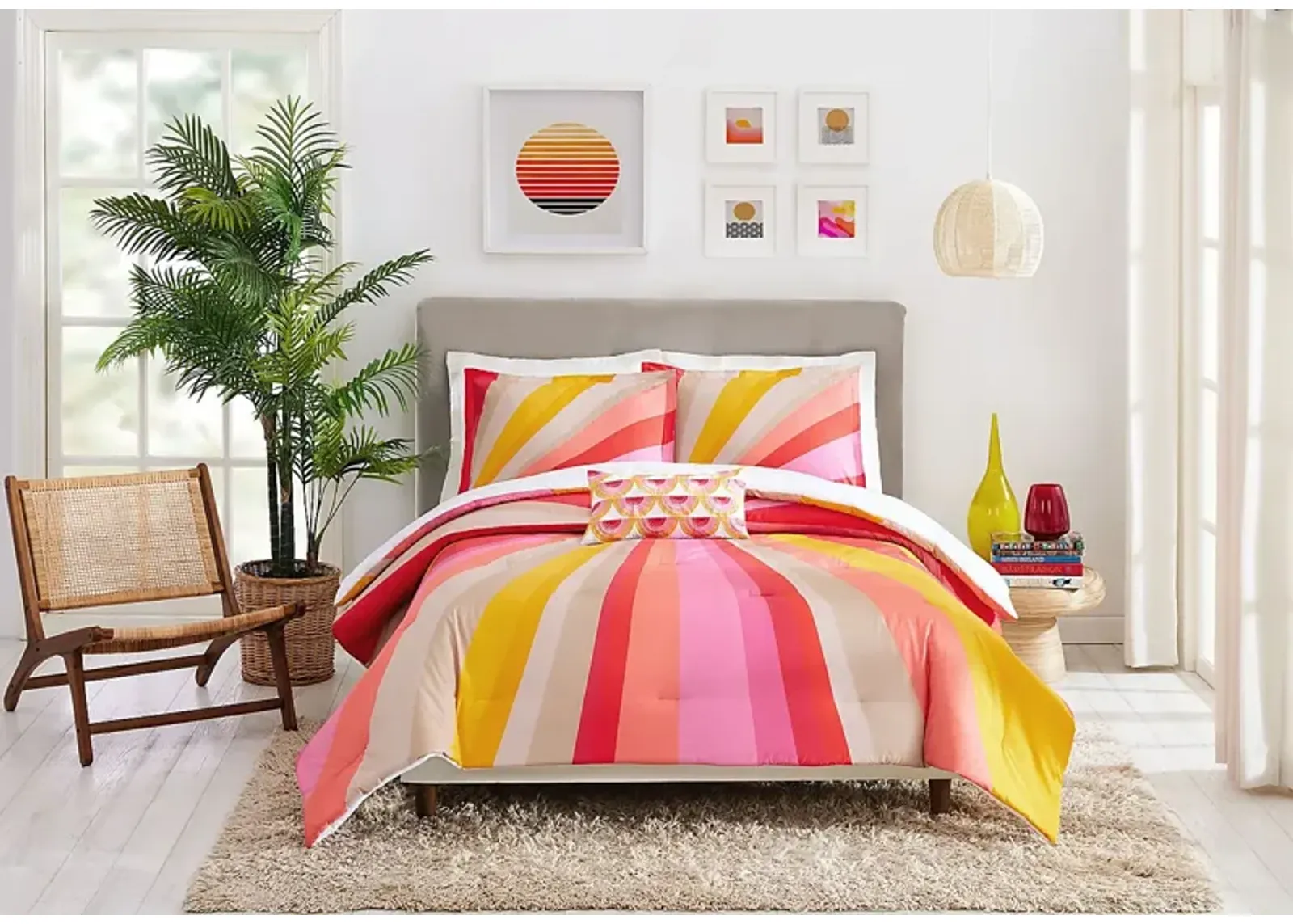 Woodpointe Pink 3 Pc King Duvet Set