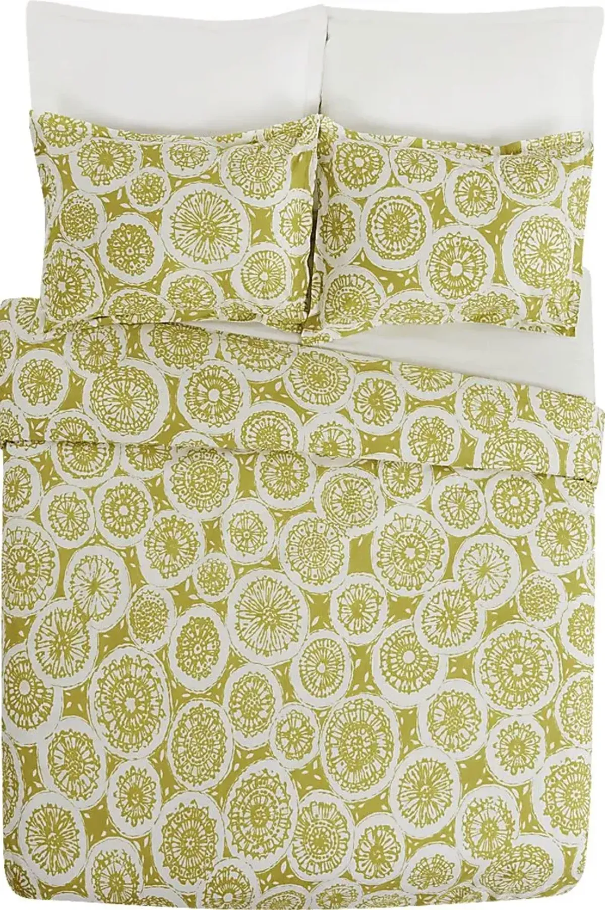 Anandale Yellow 3 Pc King Duvet Set