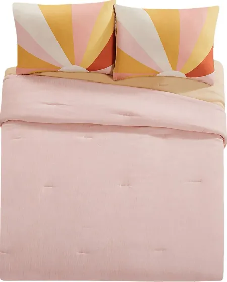 Shine On Me Pink 3 Pc King Comforter Set