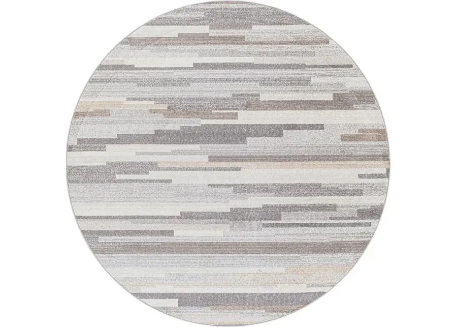 Sherbon I Gray 6'7 Round Rug