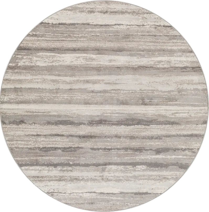 Sherbon III Gray 6'7 Round Rug