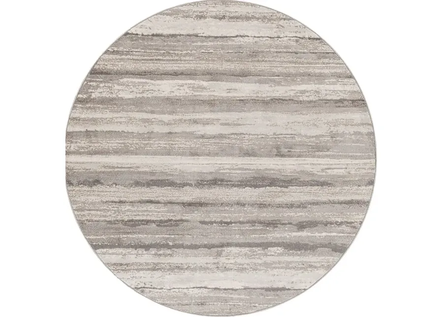 Sherbon III Gray 6'7 Round Rug