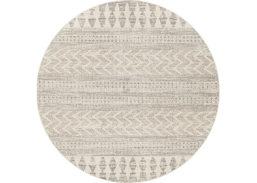 Sherbon V Off-White 6'7 Round Rug