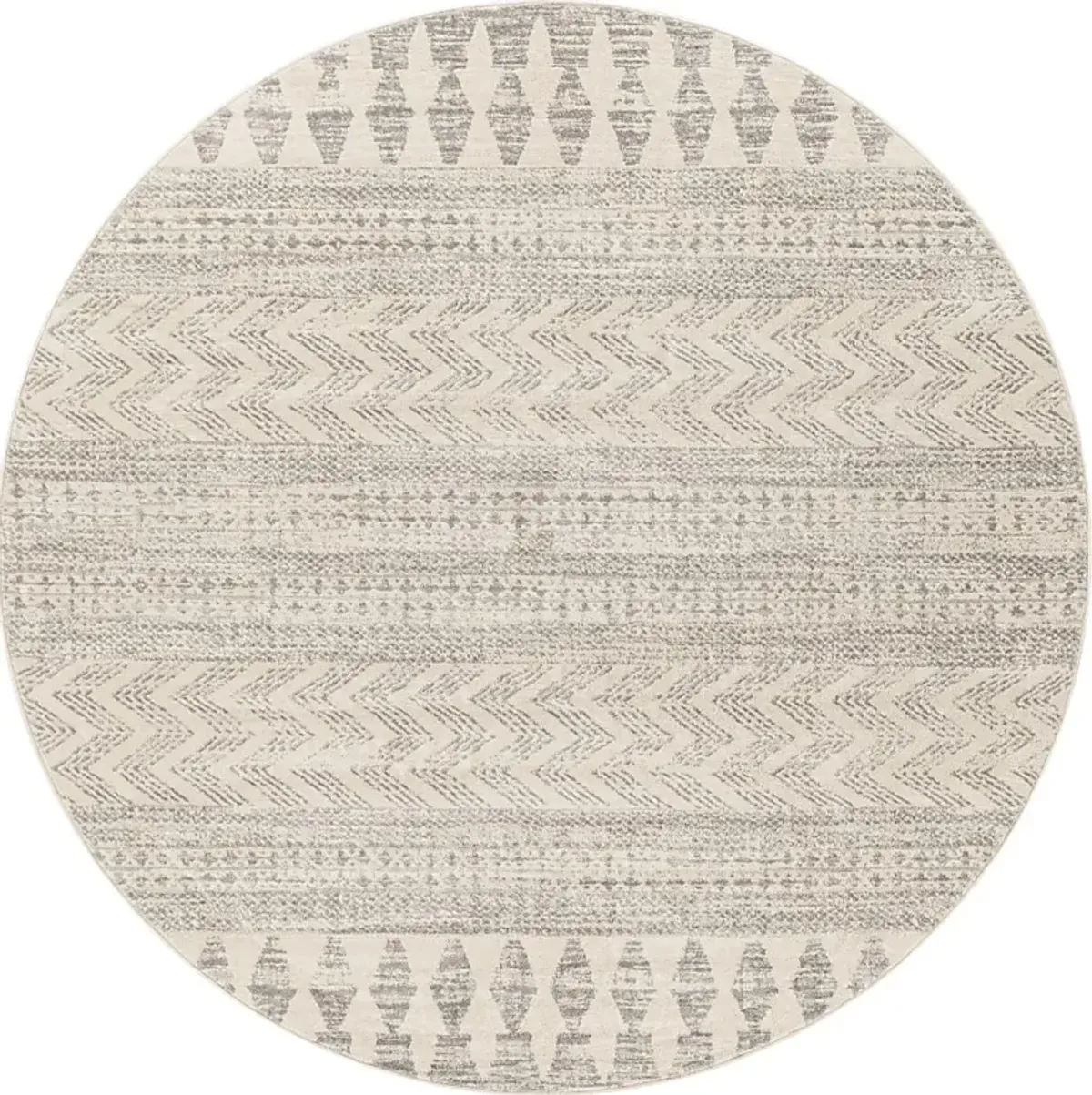 Sherbon V Off-White 6'7 Round Rug