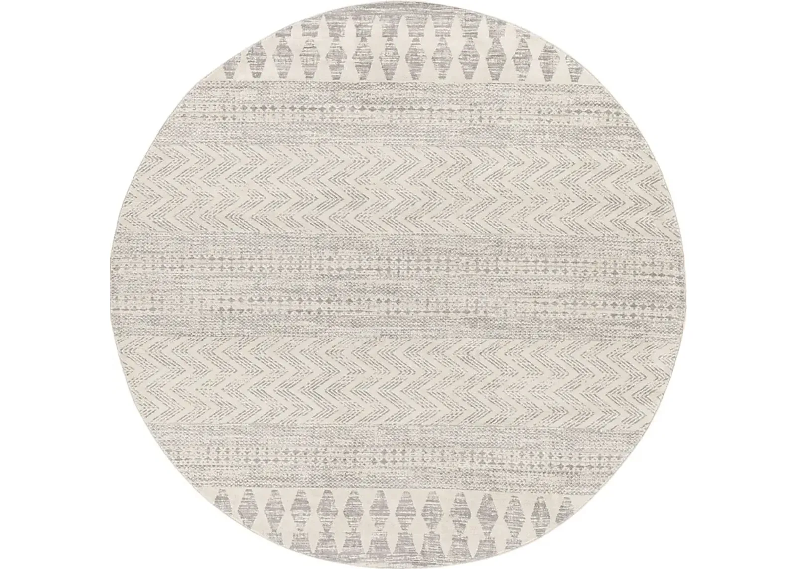 Sherbon V Off-White 7'10 Round Rug