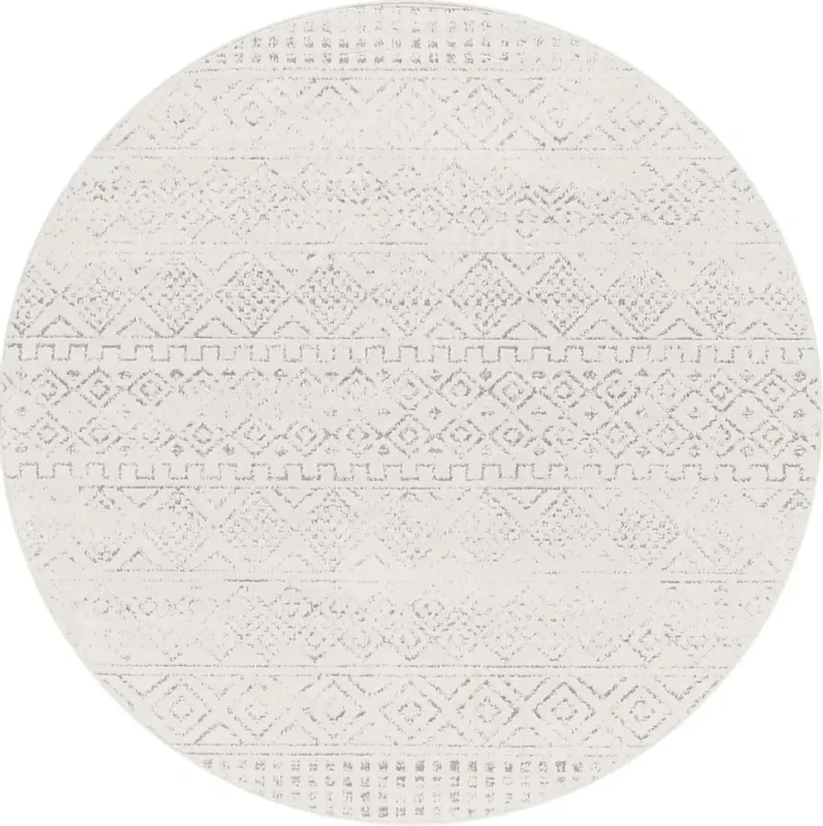 Sharease I Gray 6'7 Round Rug