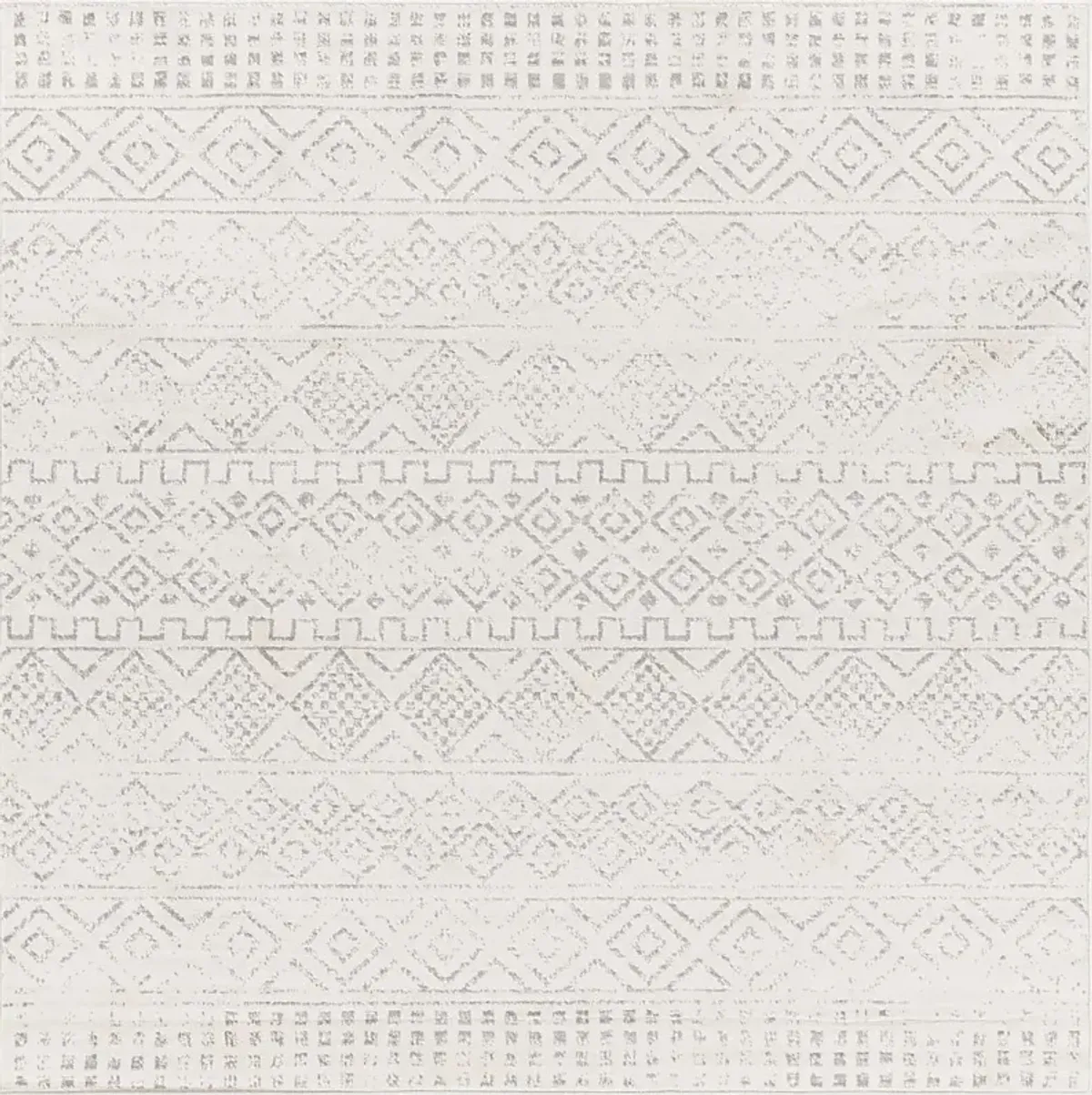 Shareease I Gray 6'7 Square Rug